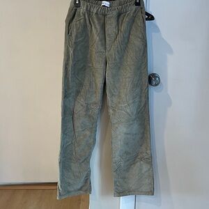 Zara Women's Olive Wide Leg cords 2